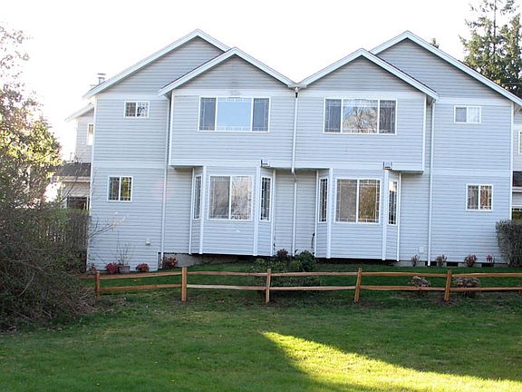 Back side of townhomes, next