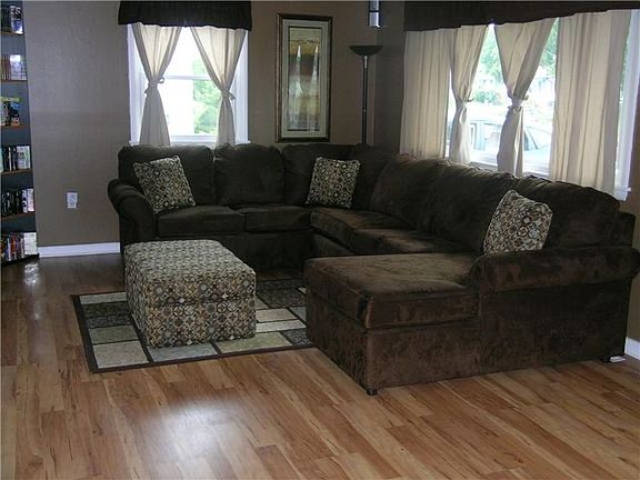 Living Room with New Floor