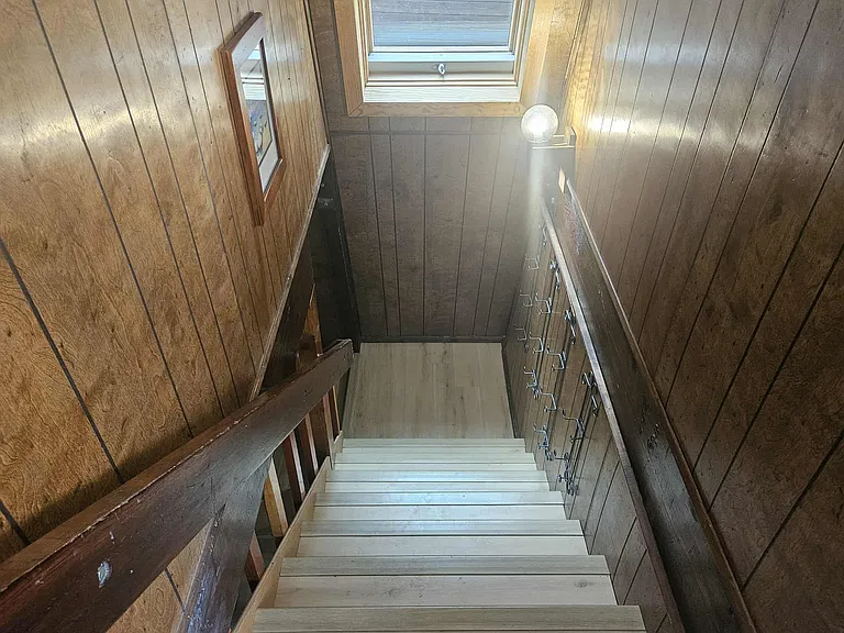 Stairs to middle floor