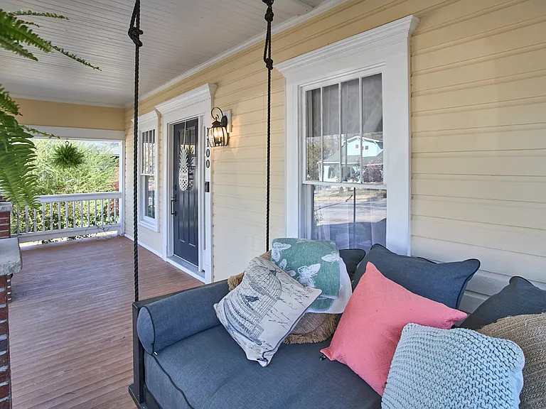 Large twin size mattress porch swing
