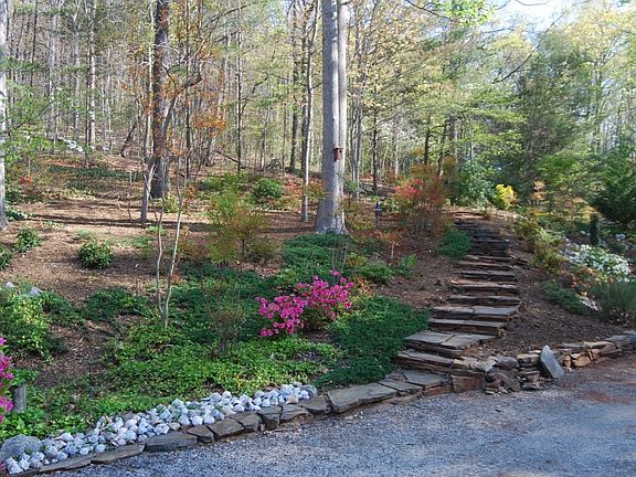 Stone walkway to road