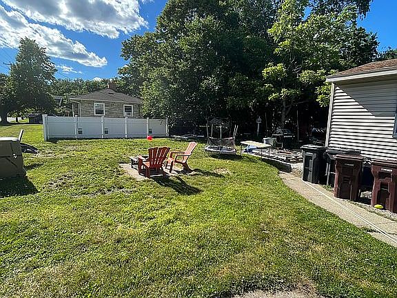 Back yard partial fence