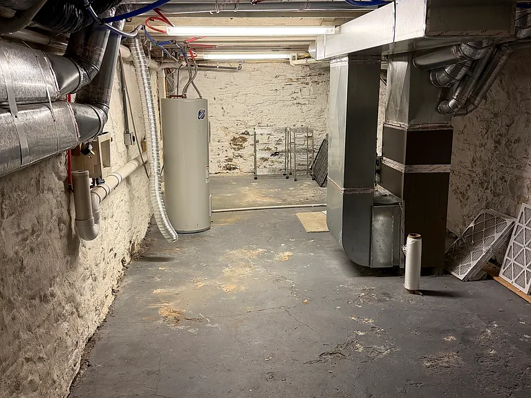 Basement with Washer and Dryet