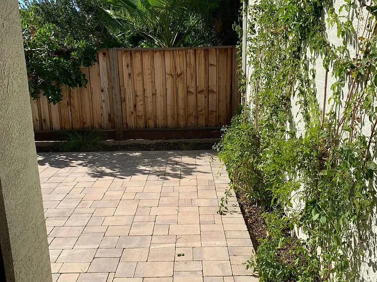 Entrance to back patio