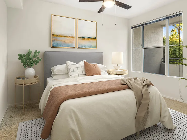 Carpeted Bedroom