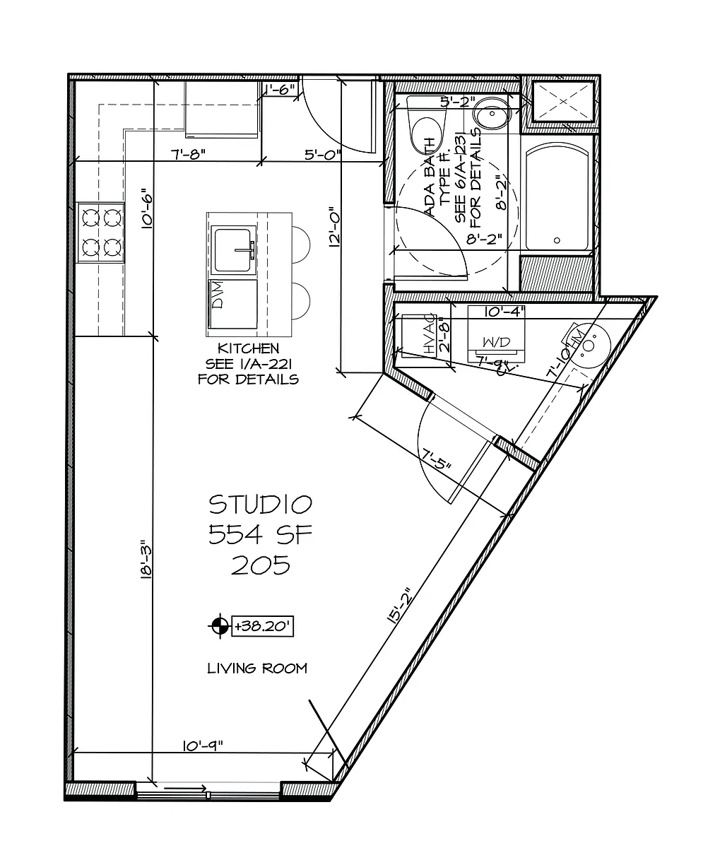 Floor plan Studio A