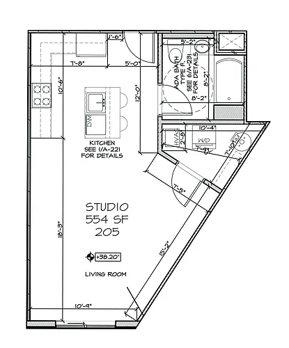 Floor plan Studio A