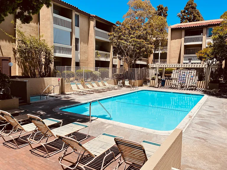 Pool & jacuzzi steps from unit