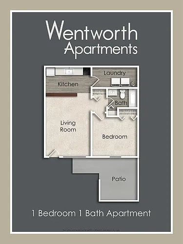 Floor plan 1 Bedroom 1 Bathroom