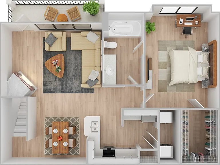 1 Bedroom | 1 Bath | 896 SF | Renovated 1 Bedroom | 1 Bath | 896 SF | Renovated