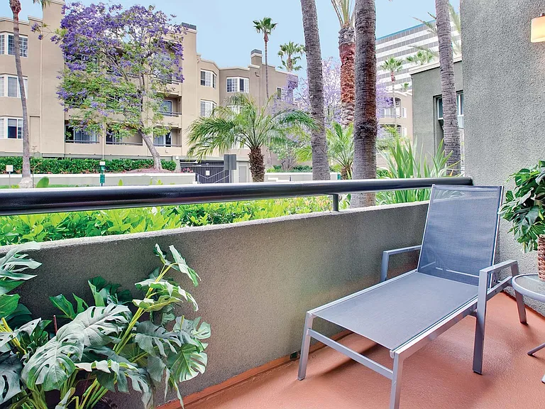 Private balcony may have two-way entry