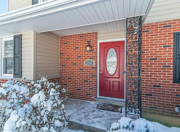 Charming front porch with new door