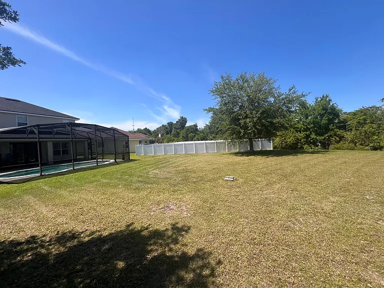Oversized backyard