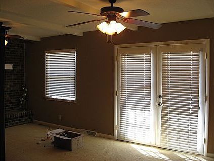 french doors to back deck