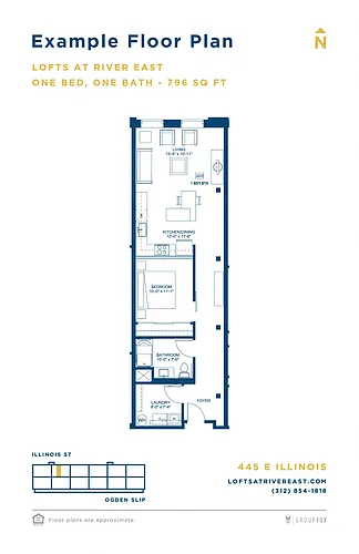 Floor plan 1 Bedroom
