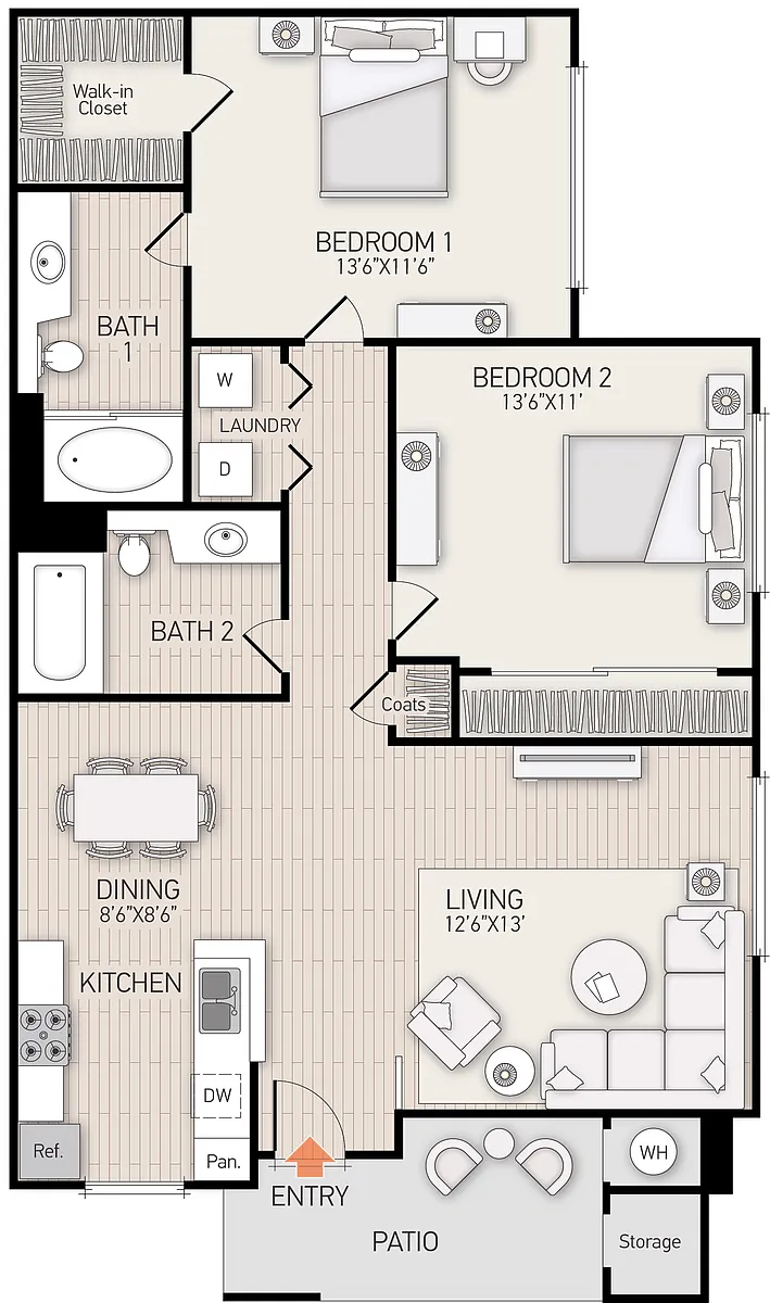 Floor plan Plan E