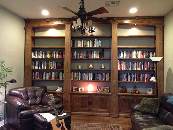 Bookcase in Den
