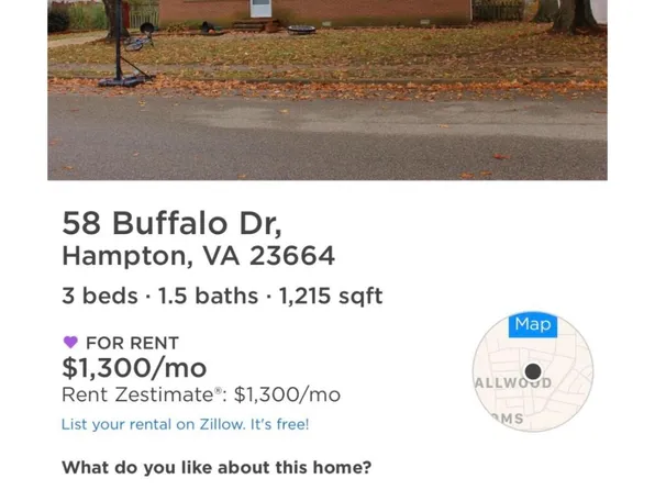 58 Buffalo Dr, Hampton, VA 23664