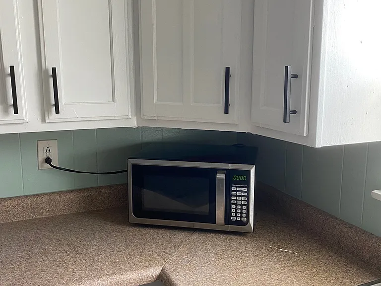 Microwave is provided, but if breaks, tenant must replace with their own.