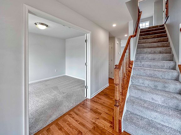 Foyer entry with study to the left