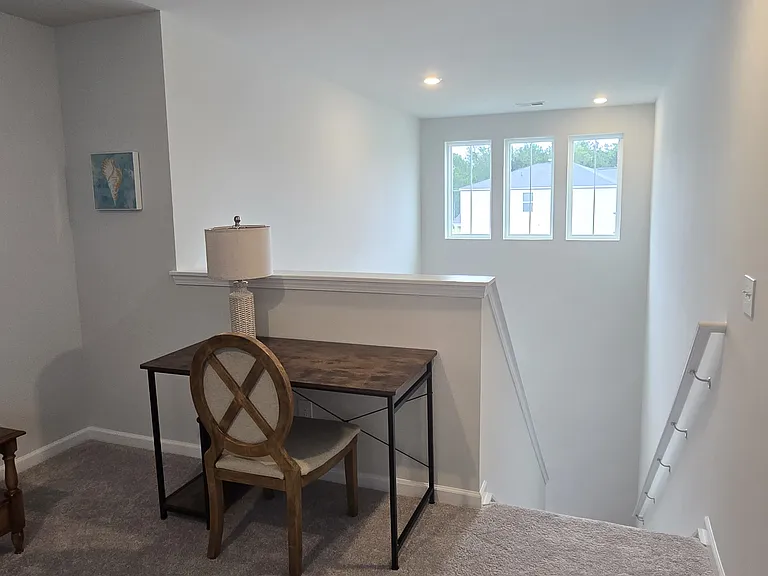 Flex Room upstairs with workspace