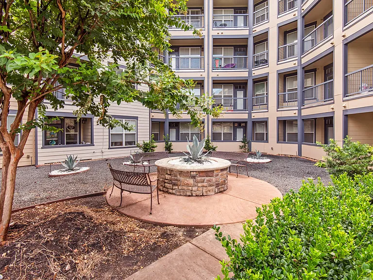 Outdoor Community Space by the Pool at Katy Ranch Apartments, Katy, TX