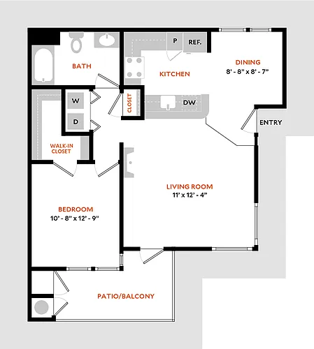 Floor plan Plan 1A
