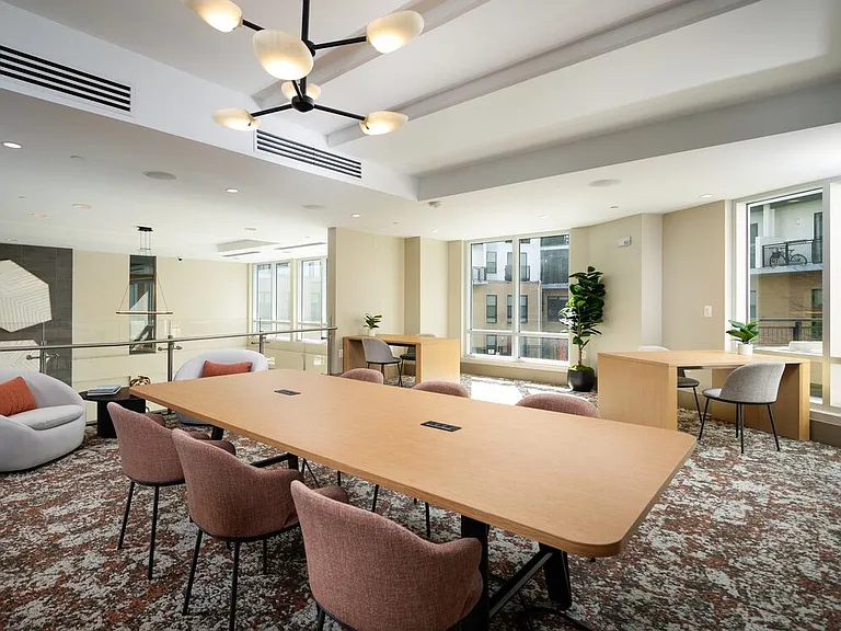 Resident lounge with co-working space
