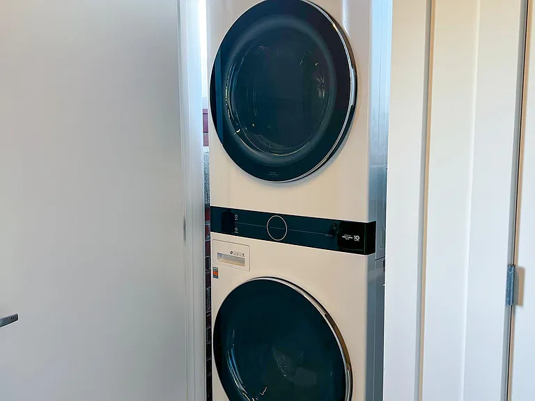 New LG full size wash tower included in-unit.