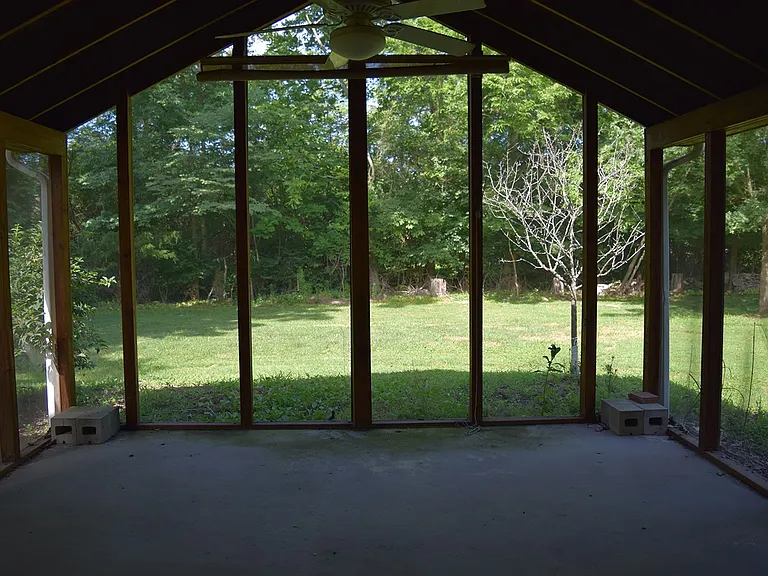 Screened in patio