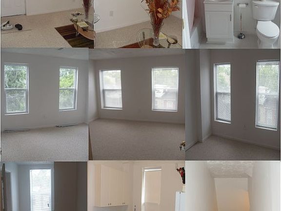 all of house is white berber carpet with white satan paint