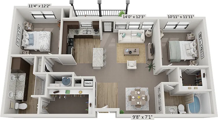 Floor plan The Venice | B1
