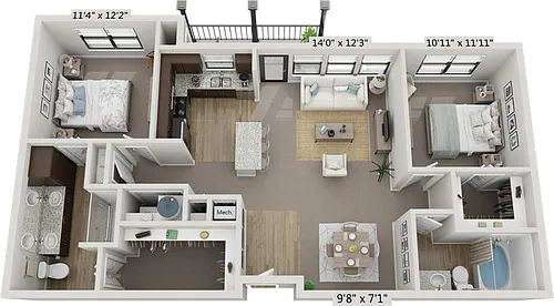 Floor plan The Venice | B1