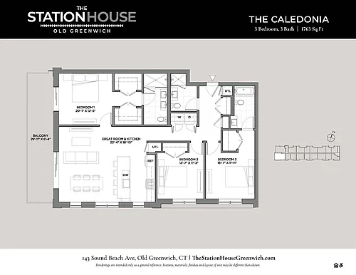 Floor plan The Caledonia