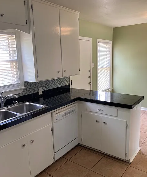 kitchen toward back door