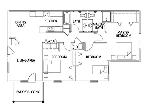 Floor plan 3 bedroom