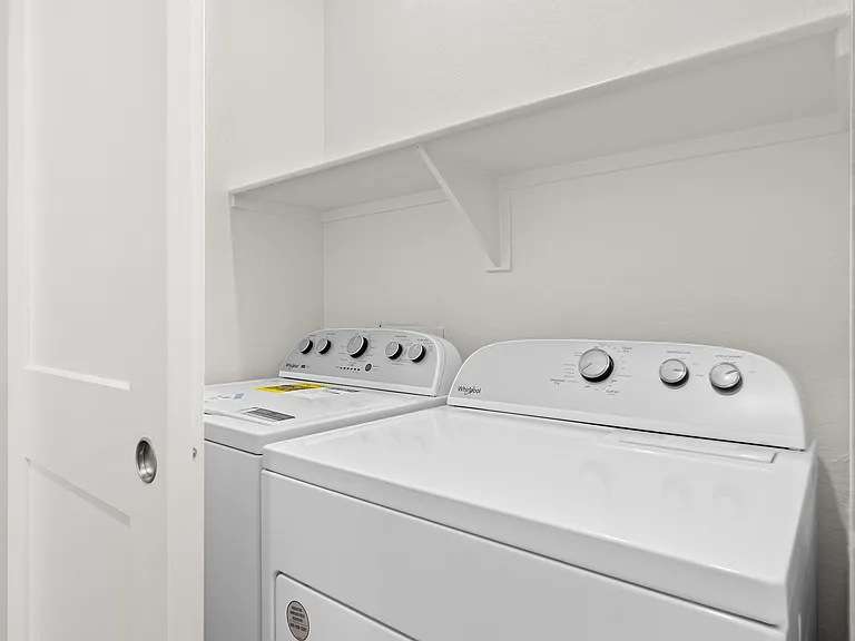 In-unit washer and dryer included