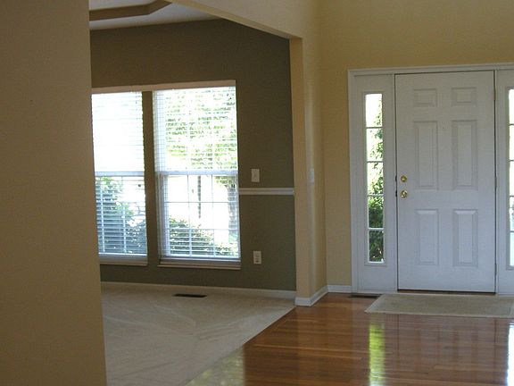 Hardwood entry and guest closet
