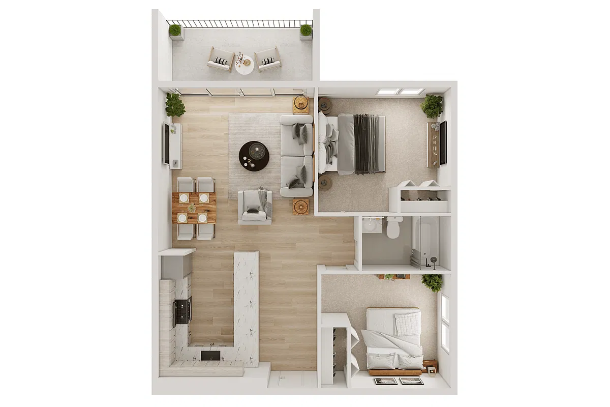 Floor plan B1E