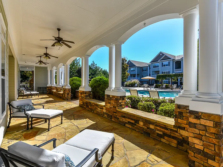 Poolside Covered Seating Area