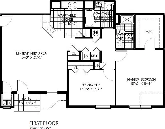 2 bed, 1211 sqft, $2,550 — Photo 1