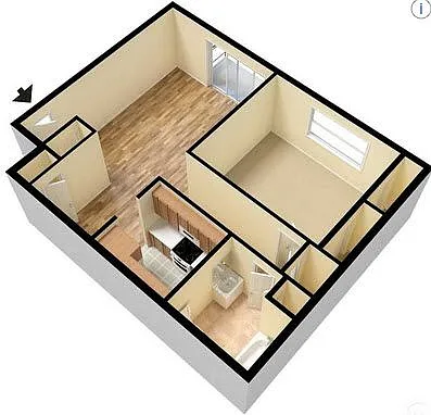Floor plan 1B