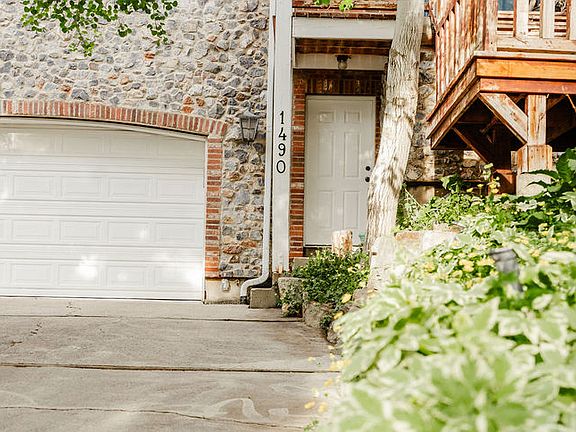 Garage and lower front door entrance