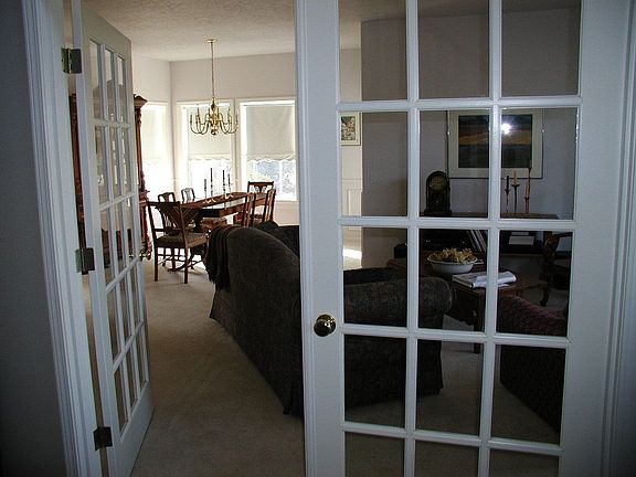 Formal Dining and Living room with Fireplace