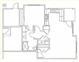 Floor plan One Bedroom One Bath