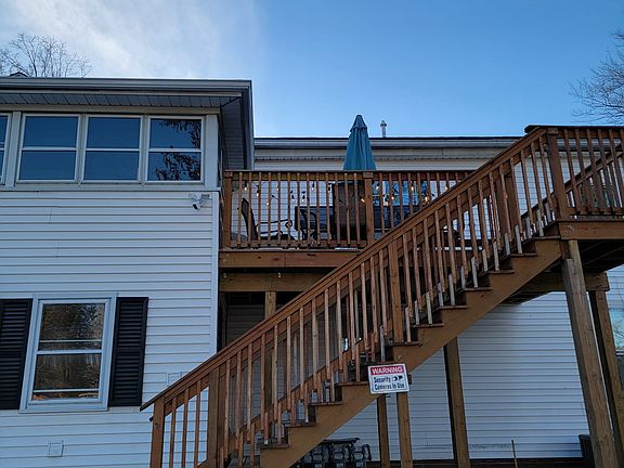 leading to a private deck