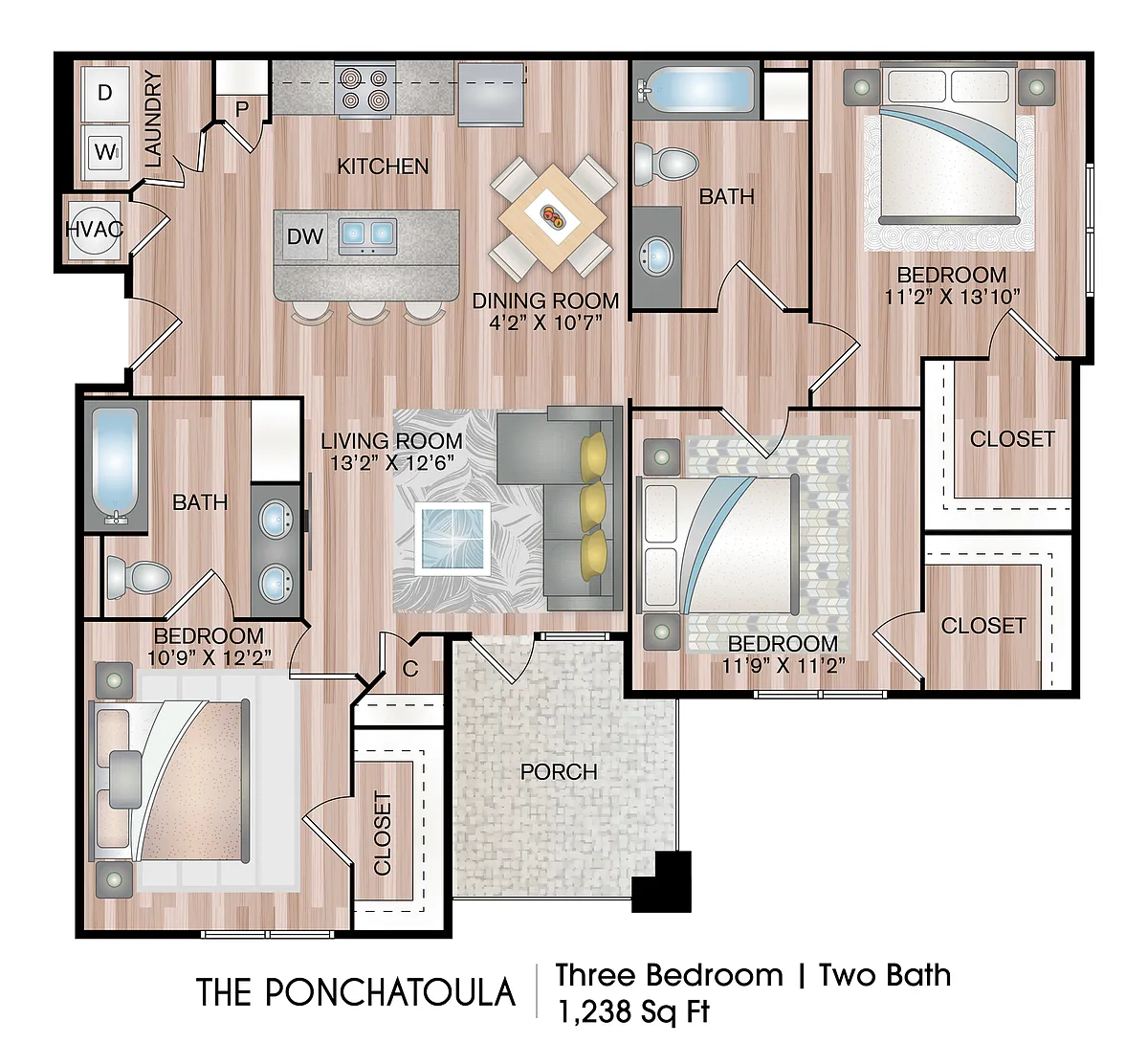 Floor plan The Ponchatoula
