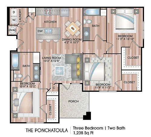 Floor plan The Ponchatoula