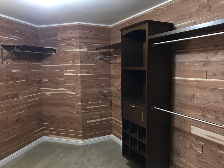 Cedar lined Gigantic master closet