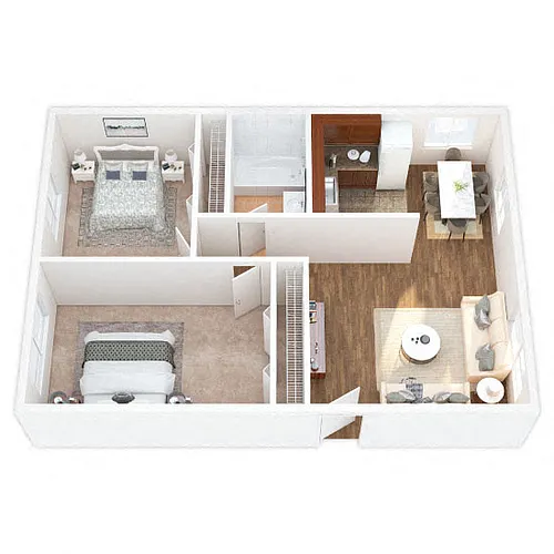 Floor plan Two Bedroom